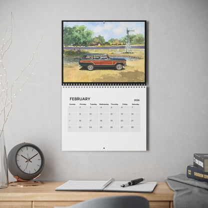 Wagonmaster 2026 Watercolors Calendar (12-Months)