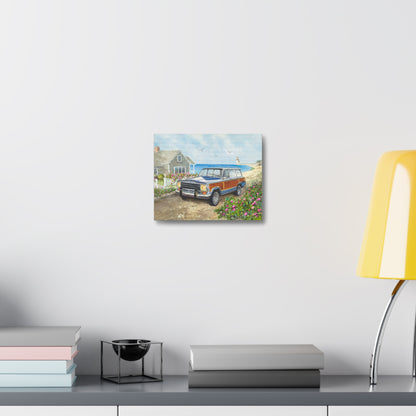Nantucket Wagoneer Stretched Canvas Art