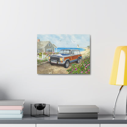 Nantucket Wagoneer Stretched Canvas Art