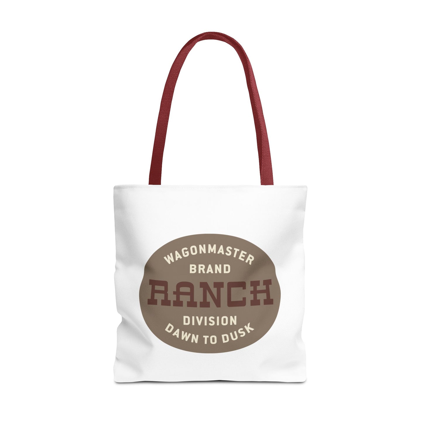 Ranch Wagonmaster Logo Tote Bag — Vintage Western 'Dawn to Dusk' Cotton Tote