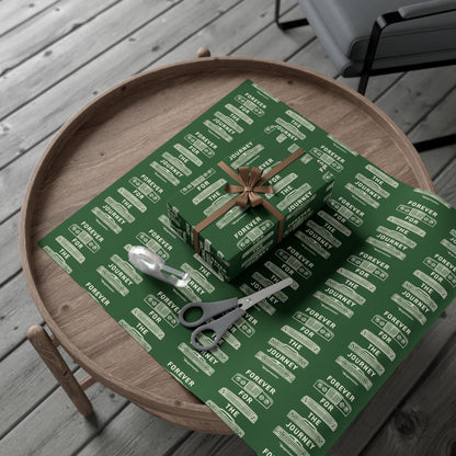 For the Journey Wrapping Paper — Hunter Green