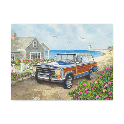 Nantucket Wagoneer Stretched Canvas Art