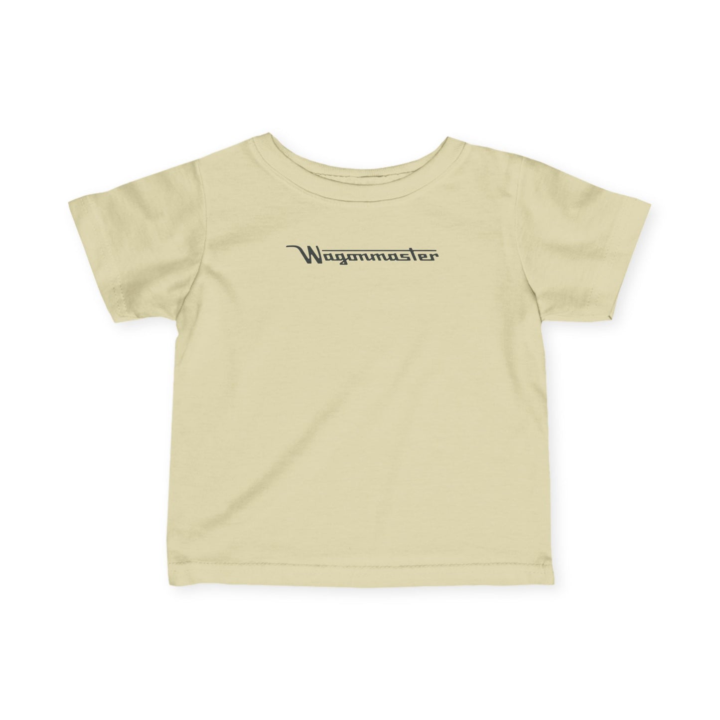 'Wagonmaster' Minimal Logo Baby Shirt - Black Lettering