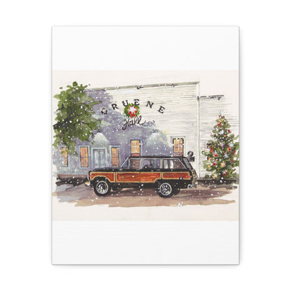Christmas at Gruene Hall Stretched Canvas Art