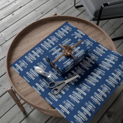 For the Journey Wrapping Paper — Navy Blue