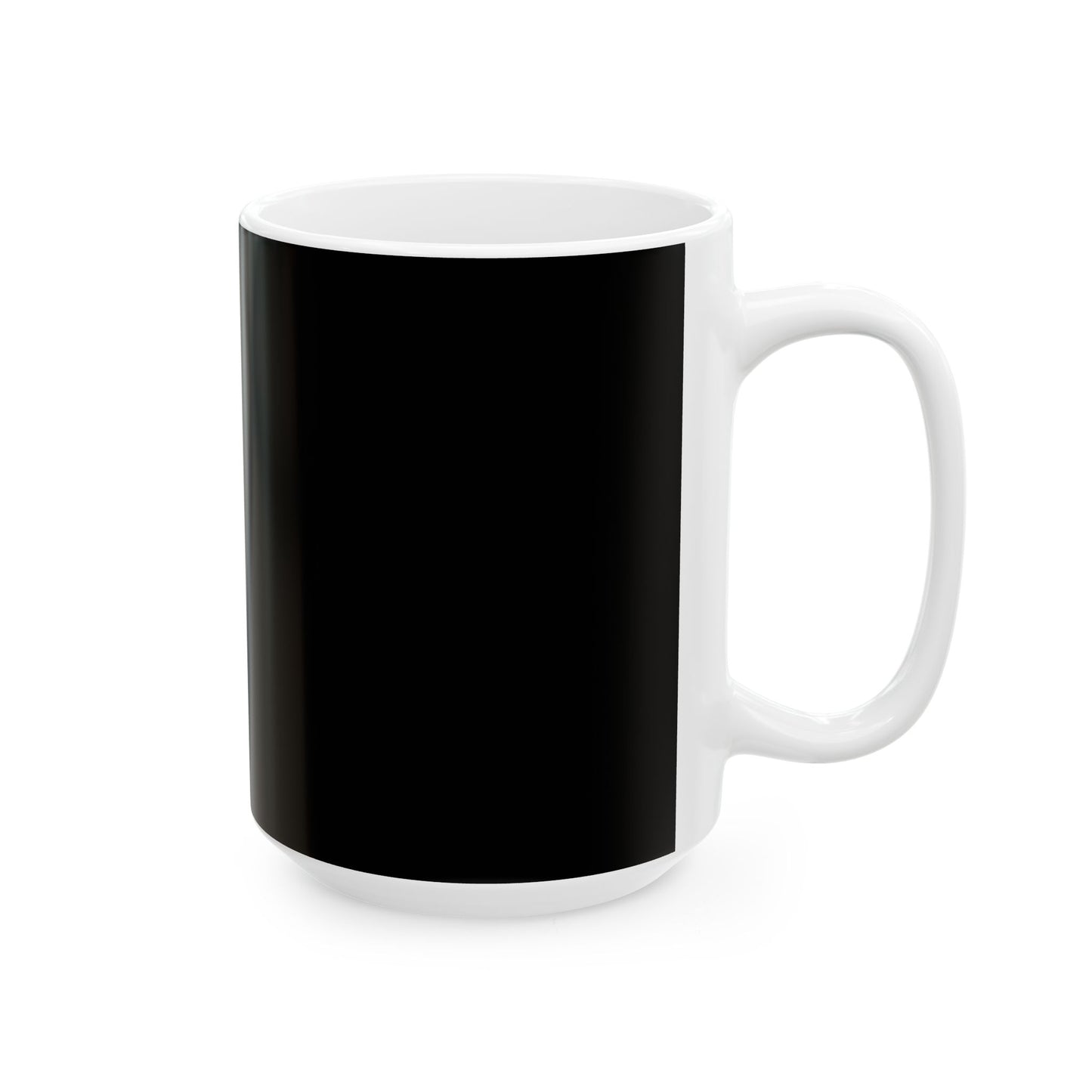 Ceramic Mug — Retro Coffee Cup (11oz/15oz) - Black