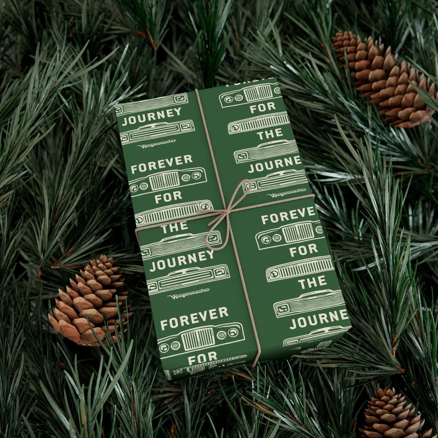 For the Journey Wrapping Paper — Hunter Green