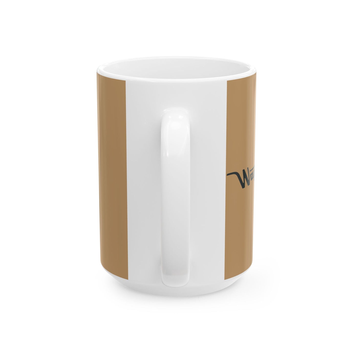 Ceramic Mug — Retro Coffee Cup (11oz/15oz) - Camel