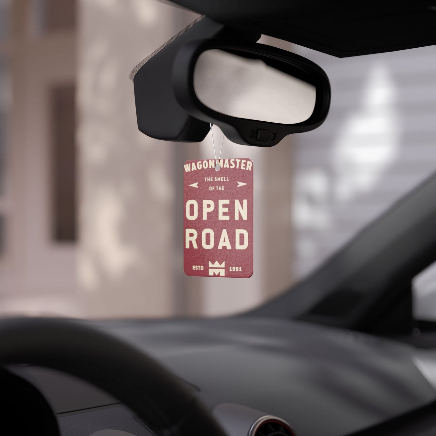 Smell of the Open Road Car Air Freshener — Burgundy