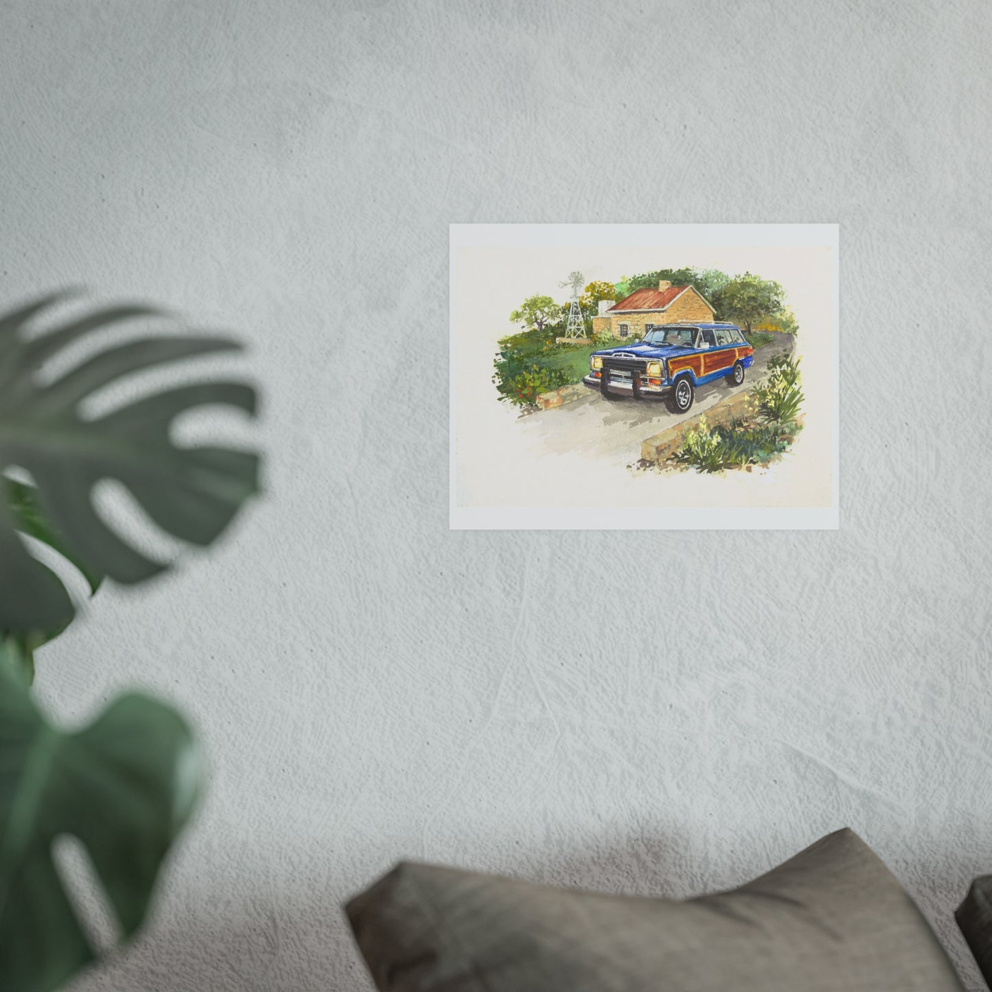 Blue Wagoneer Poster - Multiple Sizes Available