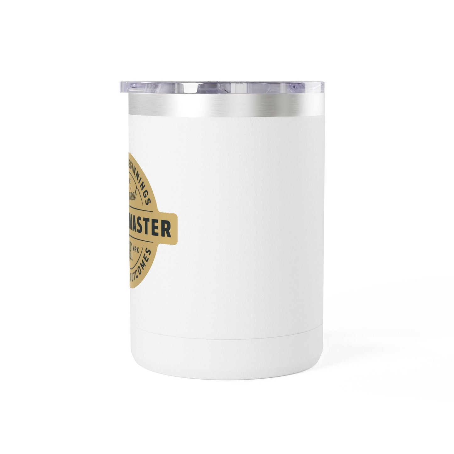 15oz Insulated Coffee Tumbler Mug — "Master" Vintage Seal Design