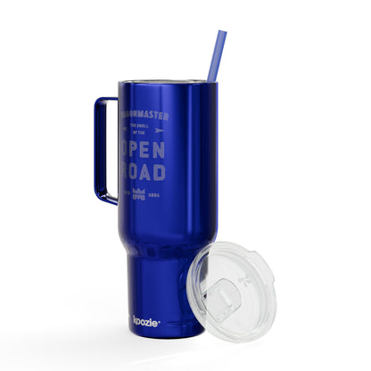 40oz Engraved Travel Tumbler with Lid — “Open Road” Stainless Insulated Cup