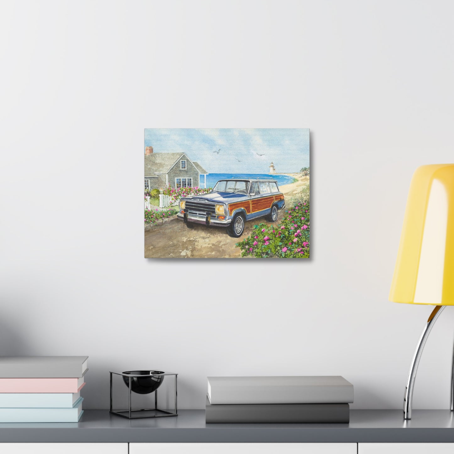 Nantucket Wagoneer Stretched Canvas Art