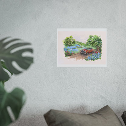 Red Wagoneer Poster - Multiple Sizes Available