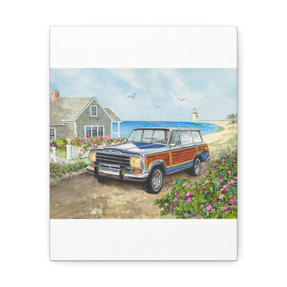 Nantucket Wagoneer Stretched Canvas Art