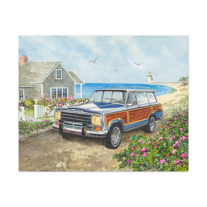 Nantucket Wagoneer Stretched Canvas Art
