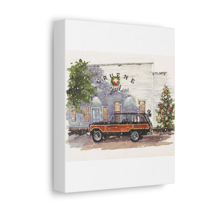 Christmas at Gruene Hall Stretched Canvas Art