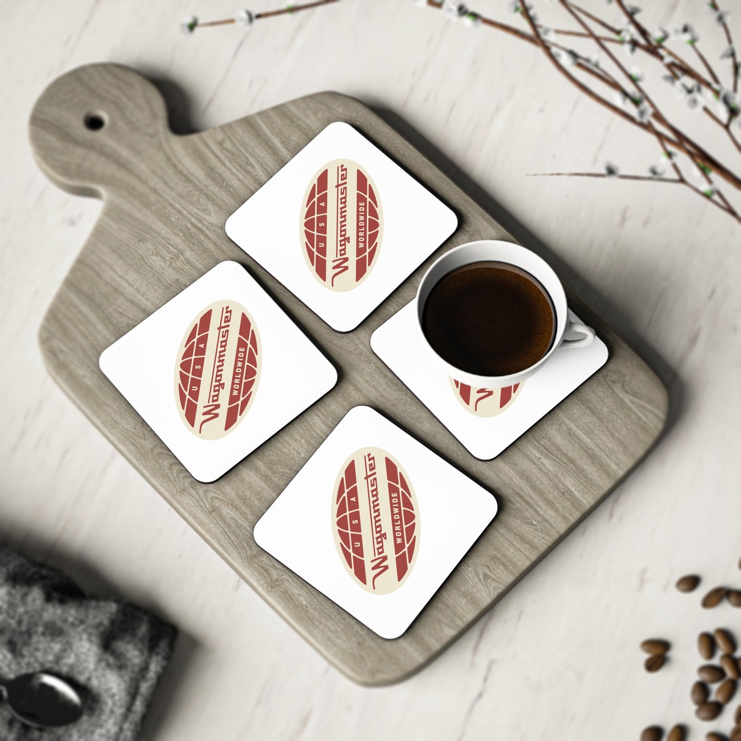 Wagonmaster Worldwide Drink Coasters (Set of 4)