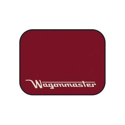 Wagonmaster Custom Fit Floor Mats - Burgundy with Tan Logo