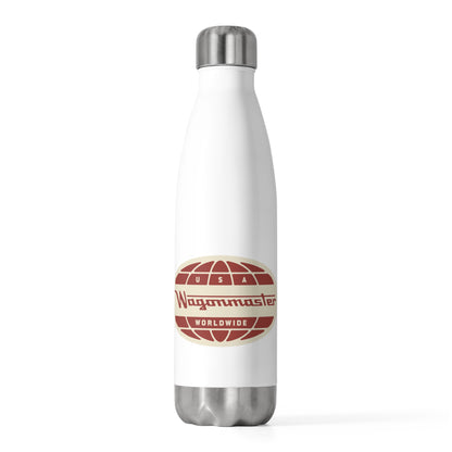 Insulated Bottle — Retro "USA Worldwide" Globe Design, 20oz