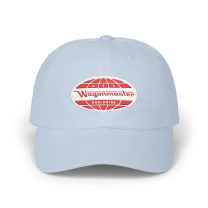 Classic White Dad Cap with Retro Logo