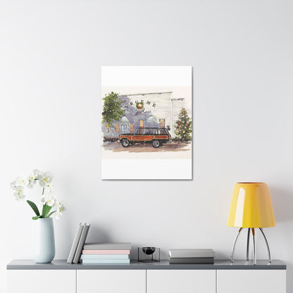 Christmas at Gruene Hall Stretched Canvas Art