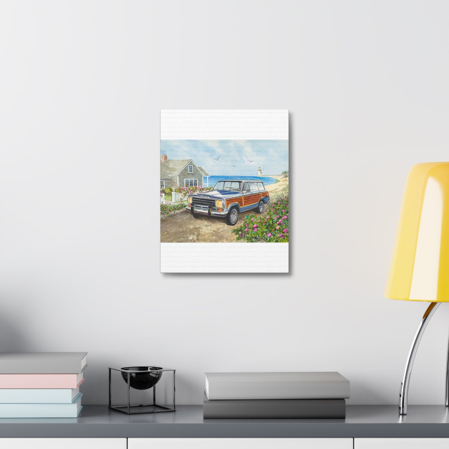 Nantucket Wagoneer Stretched Canvas Art