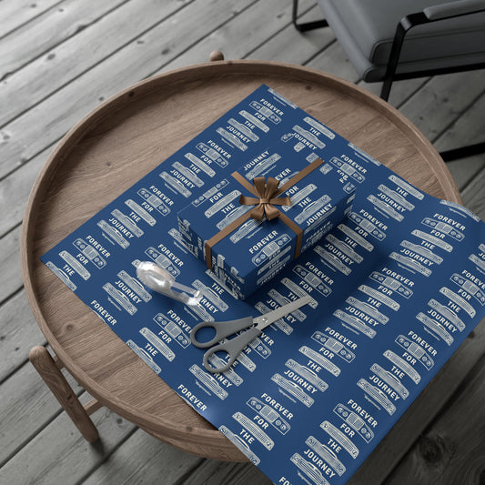 For the Journey Wrapping Paper — Navy Blue