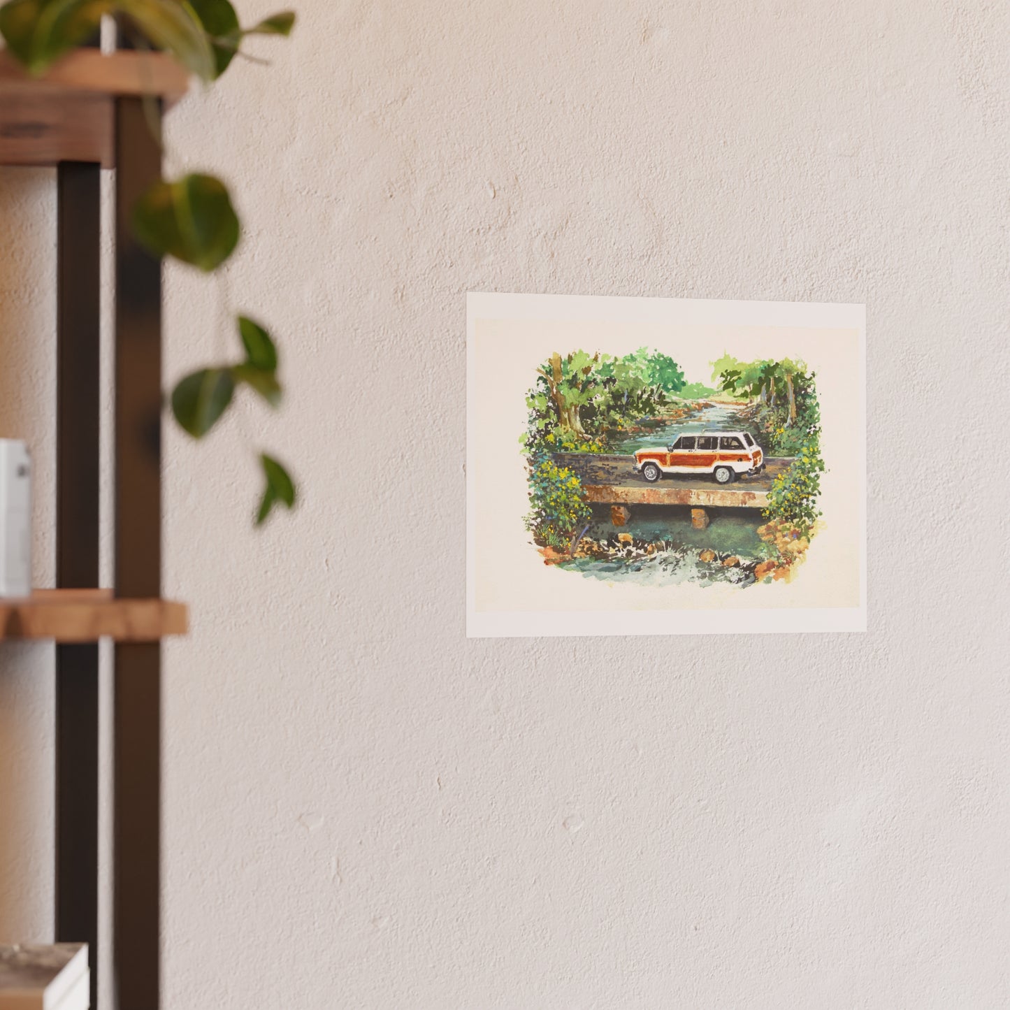 White Wagoneer Poster - Multiple Sizes Available