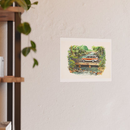 White Wagoneer Poster - Multiple Sizes Available