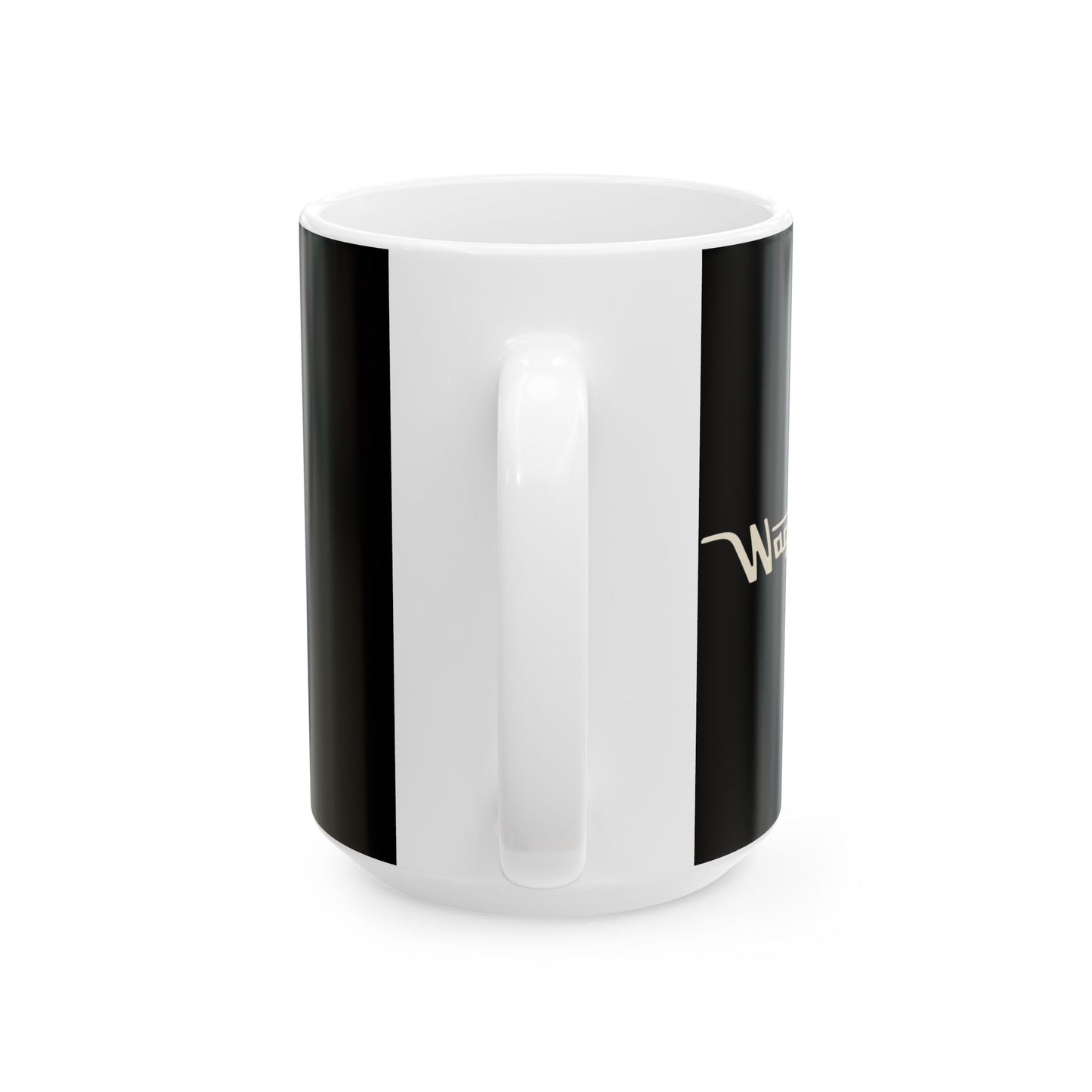 Ceramic Mug — Retro Coffee Cup (11oz/15oz) - Black