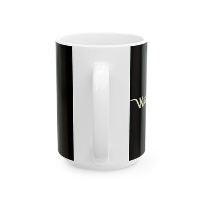 Ceramic Mug — Retro Coffee Cup (11oz/15oz) - Black