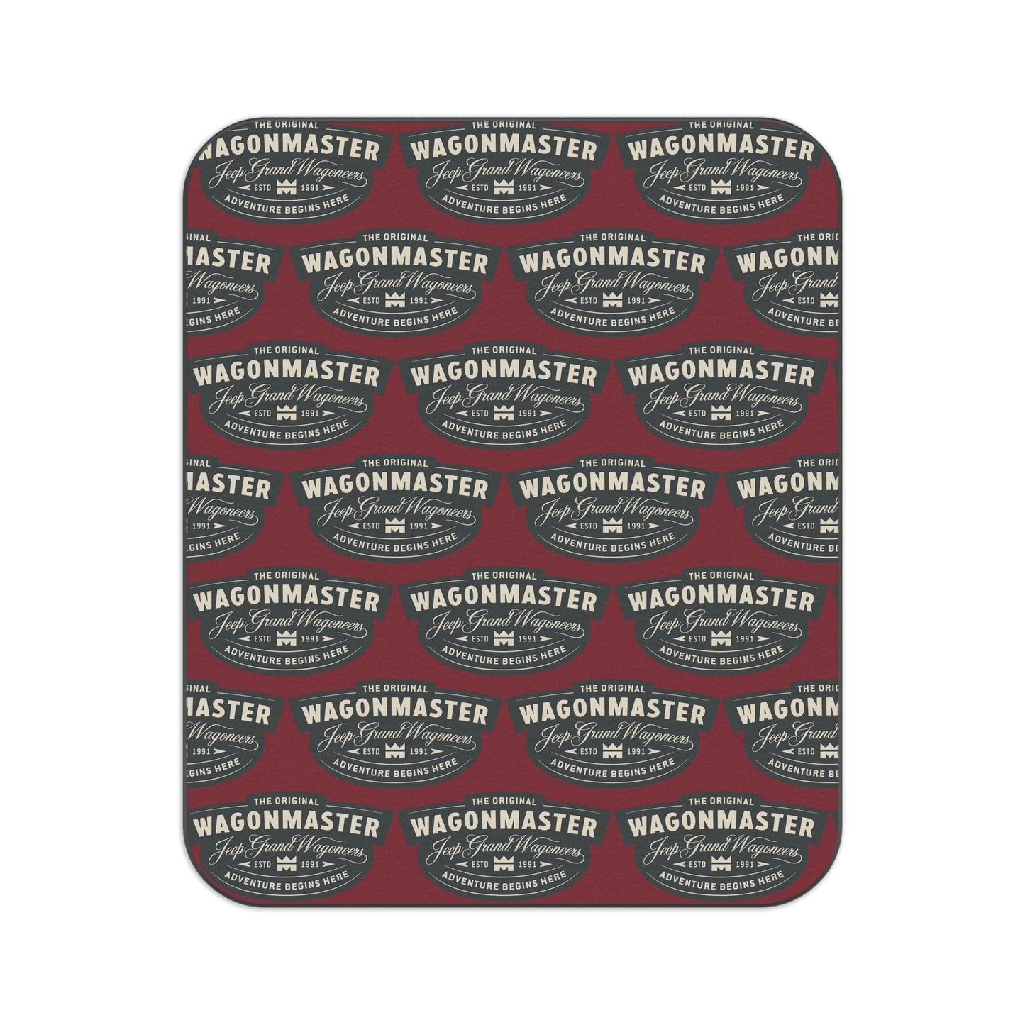 Wagonmaster Picnic Blanket — Burgundy Outdoor Camping & Tailgate Blanket