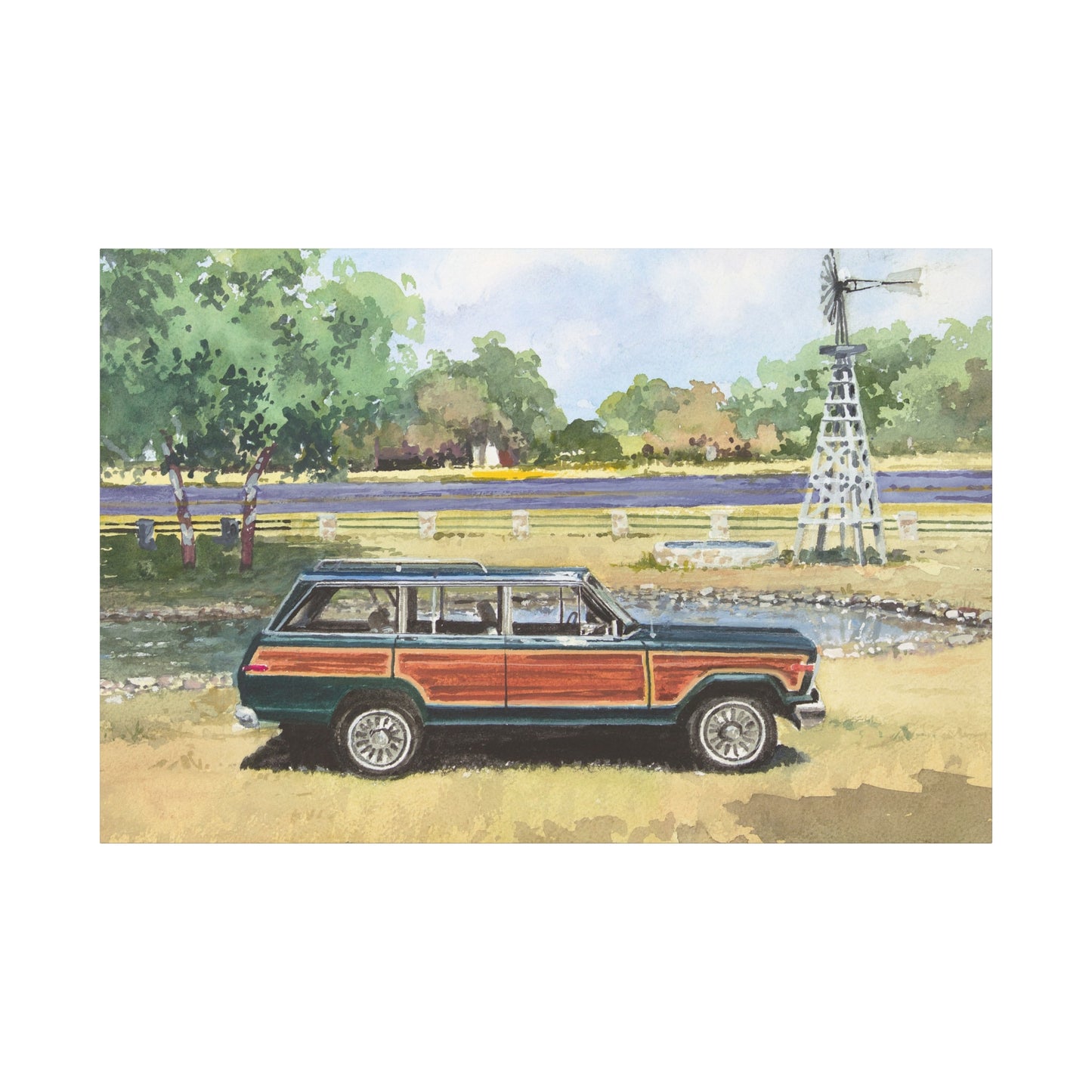 Vintage Car Canvas Art Print