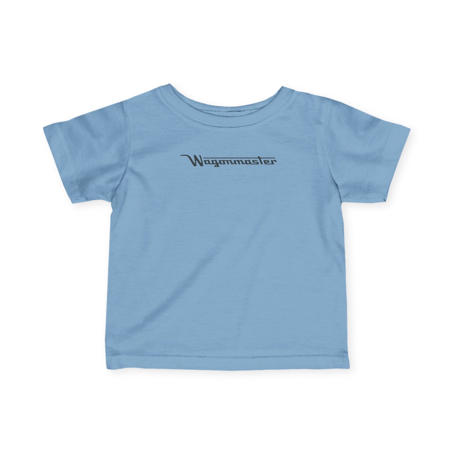 'Wagonmaster' Minimal Logo Baby Shirt - Black Lettering