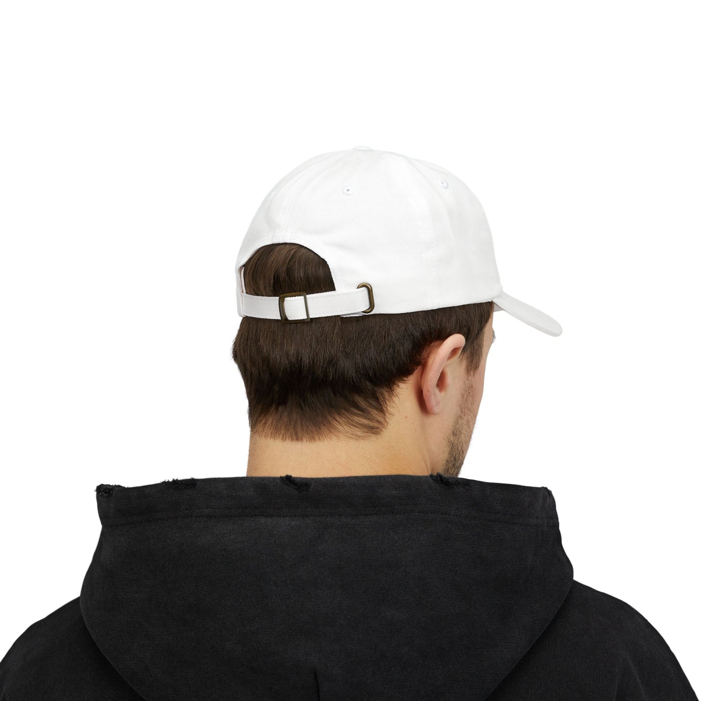 Classic White Dad Cap with Retro Logo