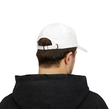 Classic White Dad Cap with Retro Logo