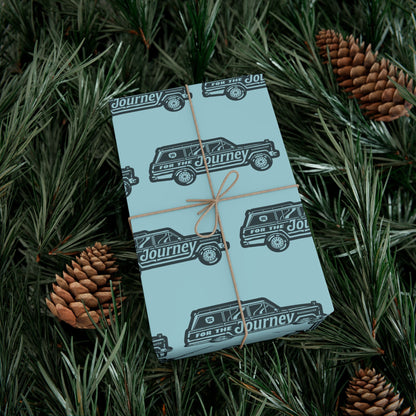 For the Journey Wrapping Paper — Spinnaker Blue