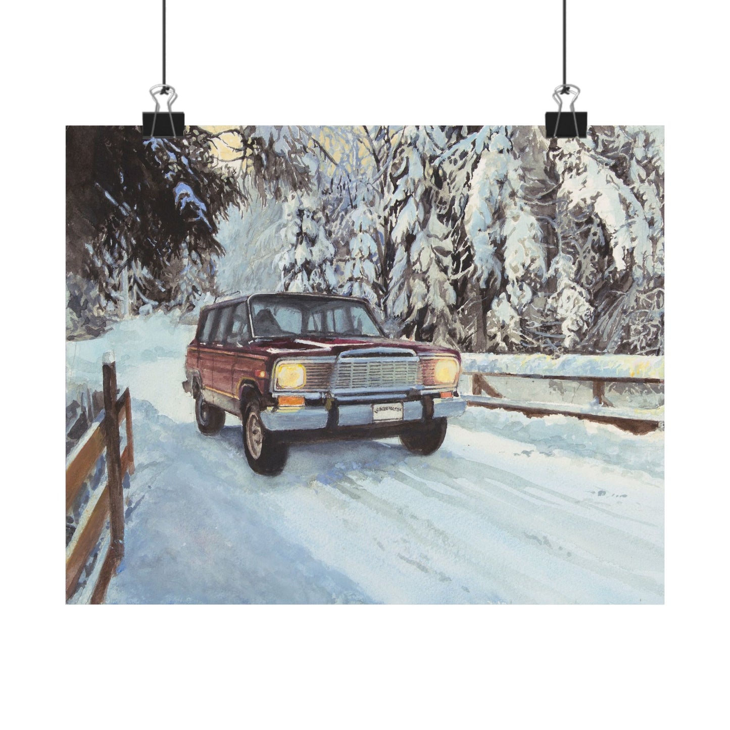 Winter Wonderland Wagoneer Poster