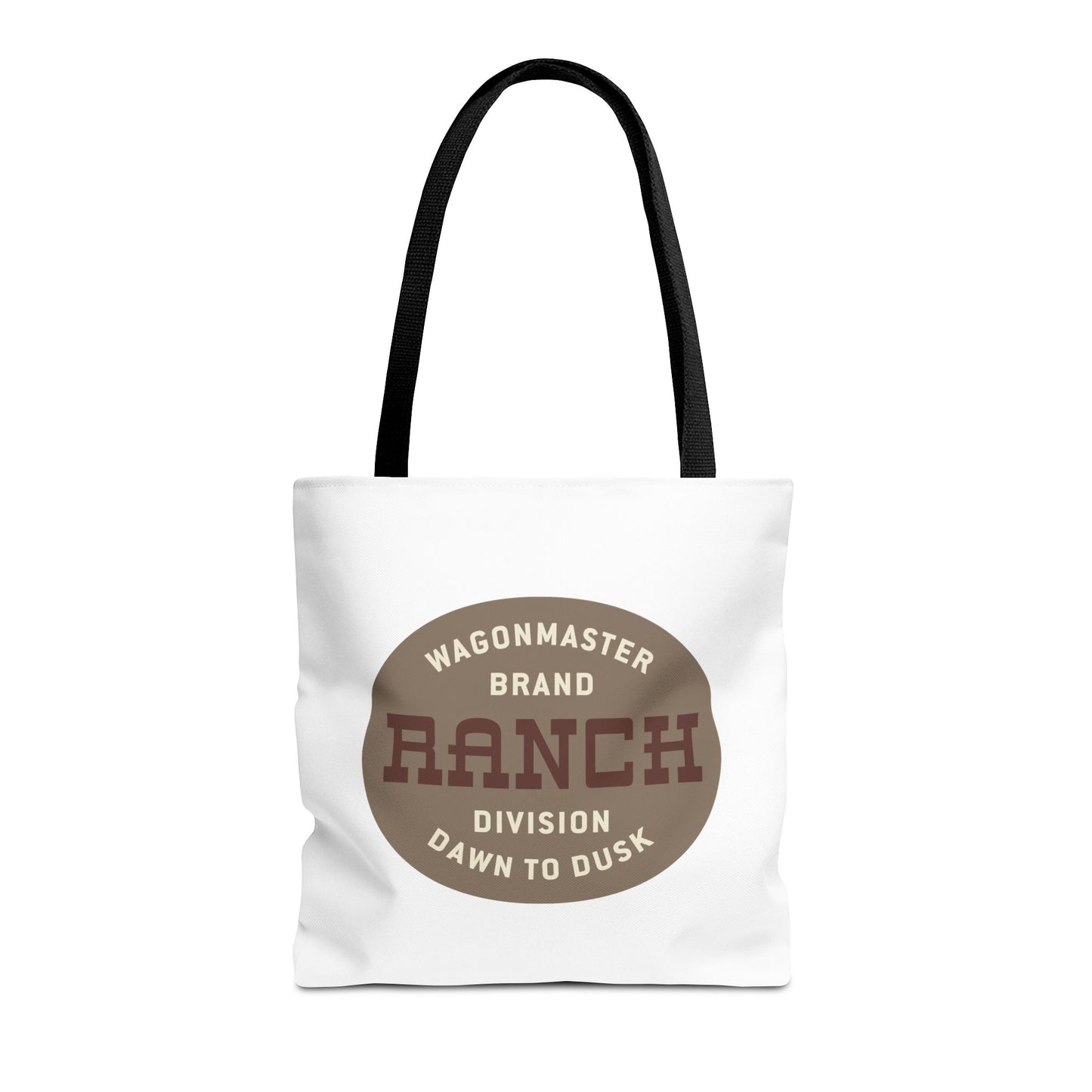 Ranch Wagonmaster Logo Tote Bag — Vintage Western 'Dawn to Dusk' Cotton Tote