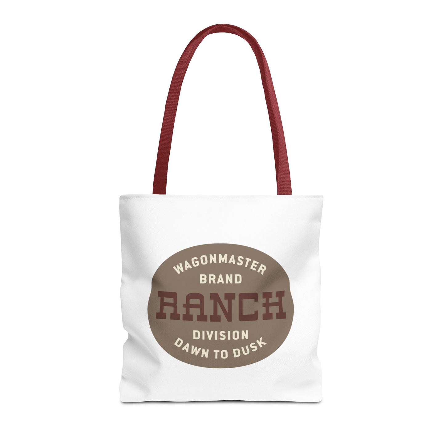 Ranch Wagonmaster Logo Tote Bag — Vintage Western 'Dawn to Dusk' Cotton Tote
