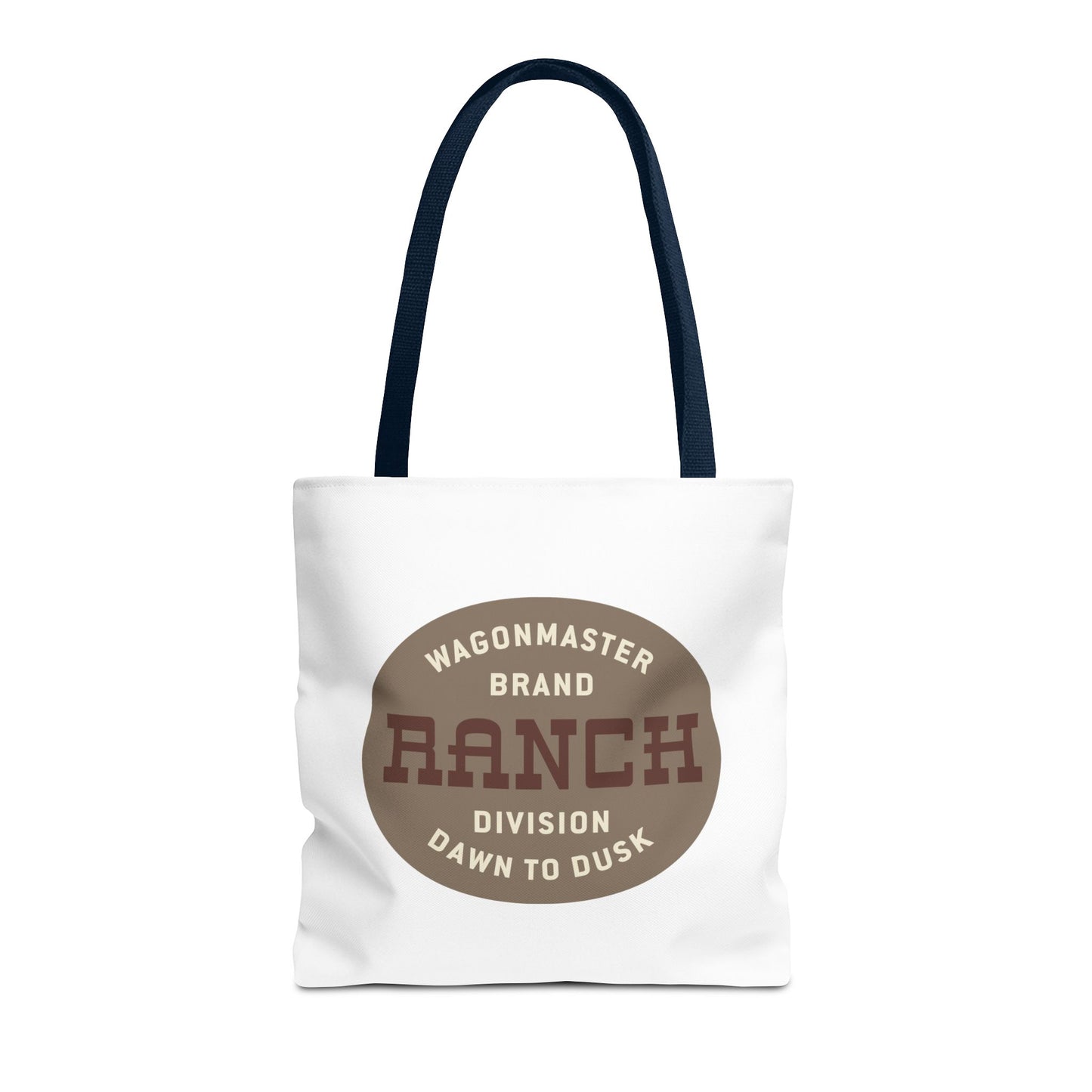 Ranch Wagonmaster Logo Tote Bag — Vintage Western 'Dawn to Dusk' Cotton Tote