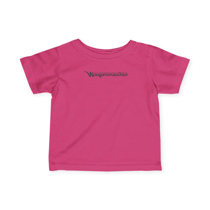 'Wagonmaster' Minimal Logo Baby Shirt - Black Lettering