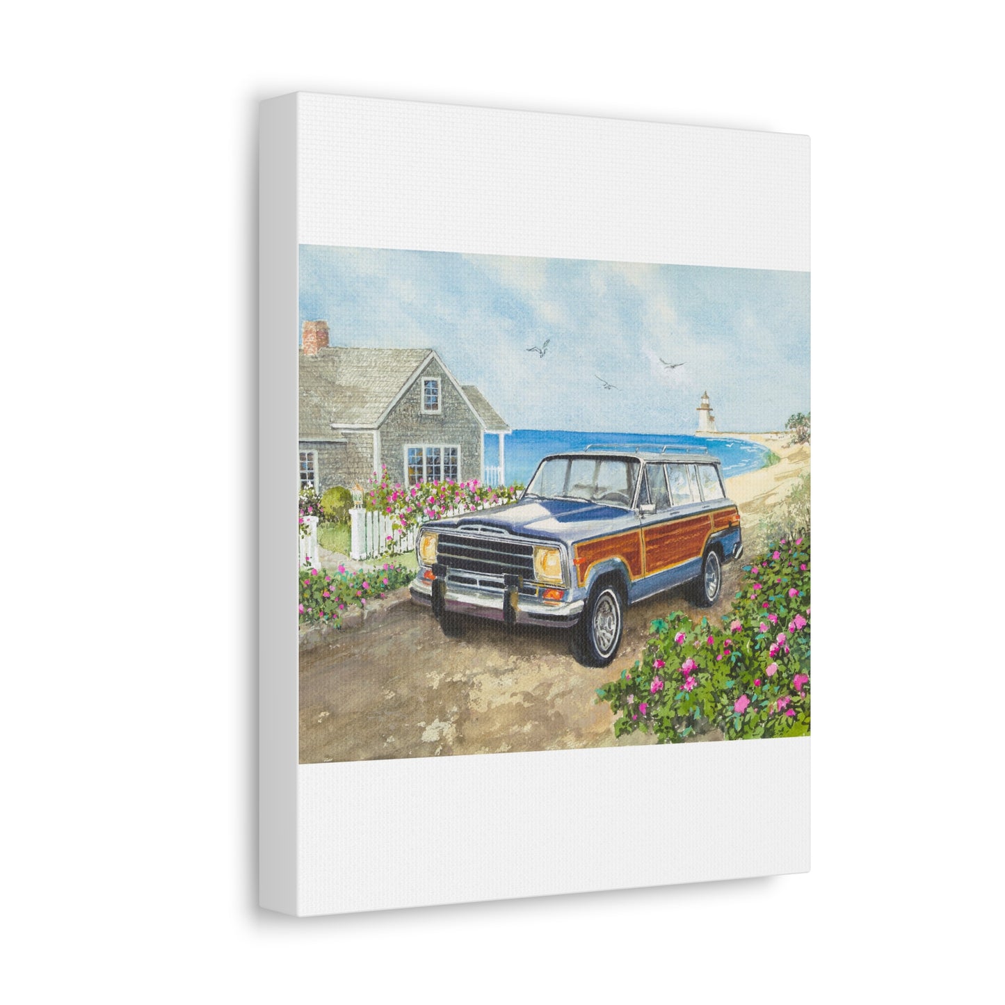 Nantucket Wagoneer Stretched Canvas Art