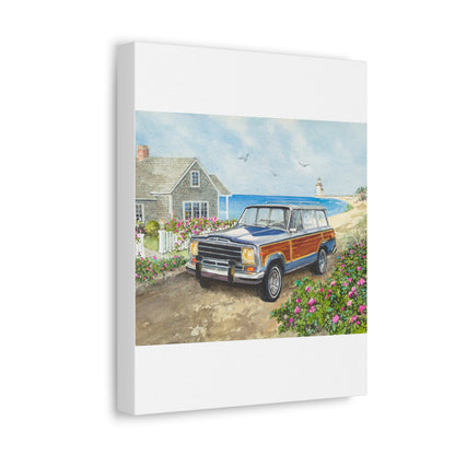 Nantucket Wagoneer Stretched Canvas Art