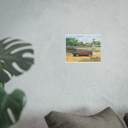 Hunter Green Wagoneer Poster - Multiple Sizes Available