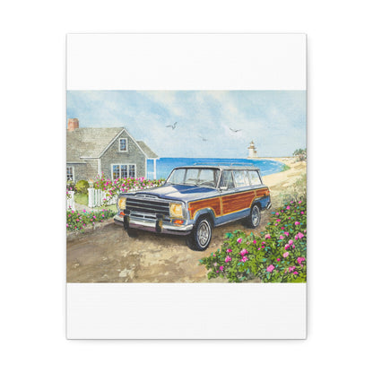 Nantucket Wagoneer Stretched Canvas Art