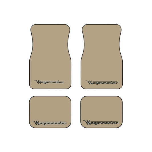 Wagonmaster Custom Fit Floor Mats - Tan with Black Logo