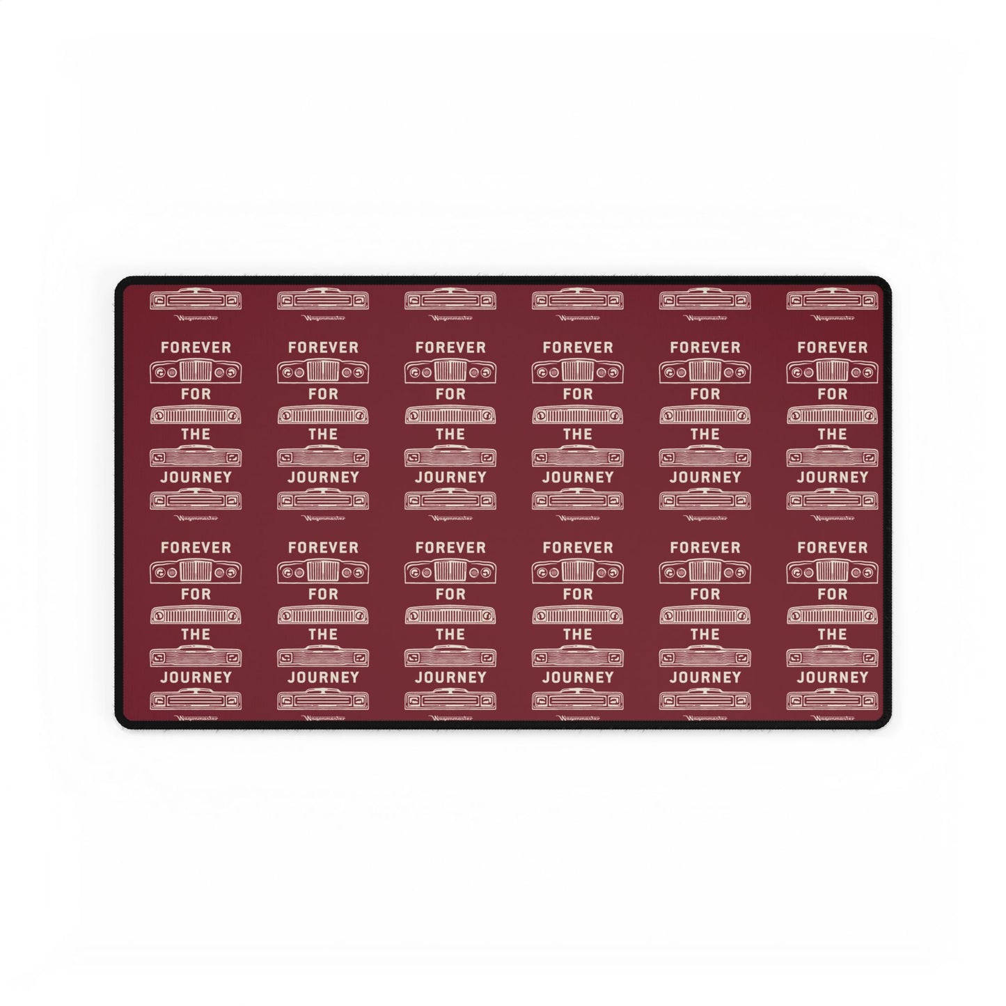 For the Journey Desk Mat — Burgundy