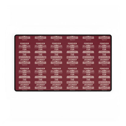 For the Journey Desk Mat — Burgundy